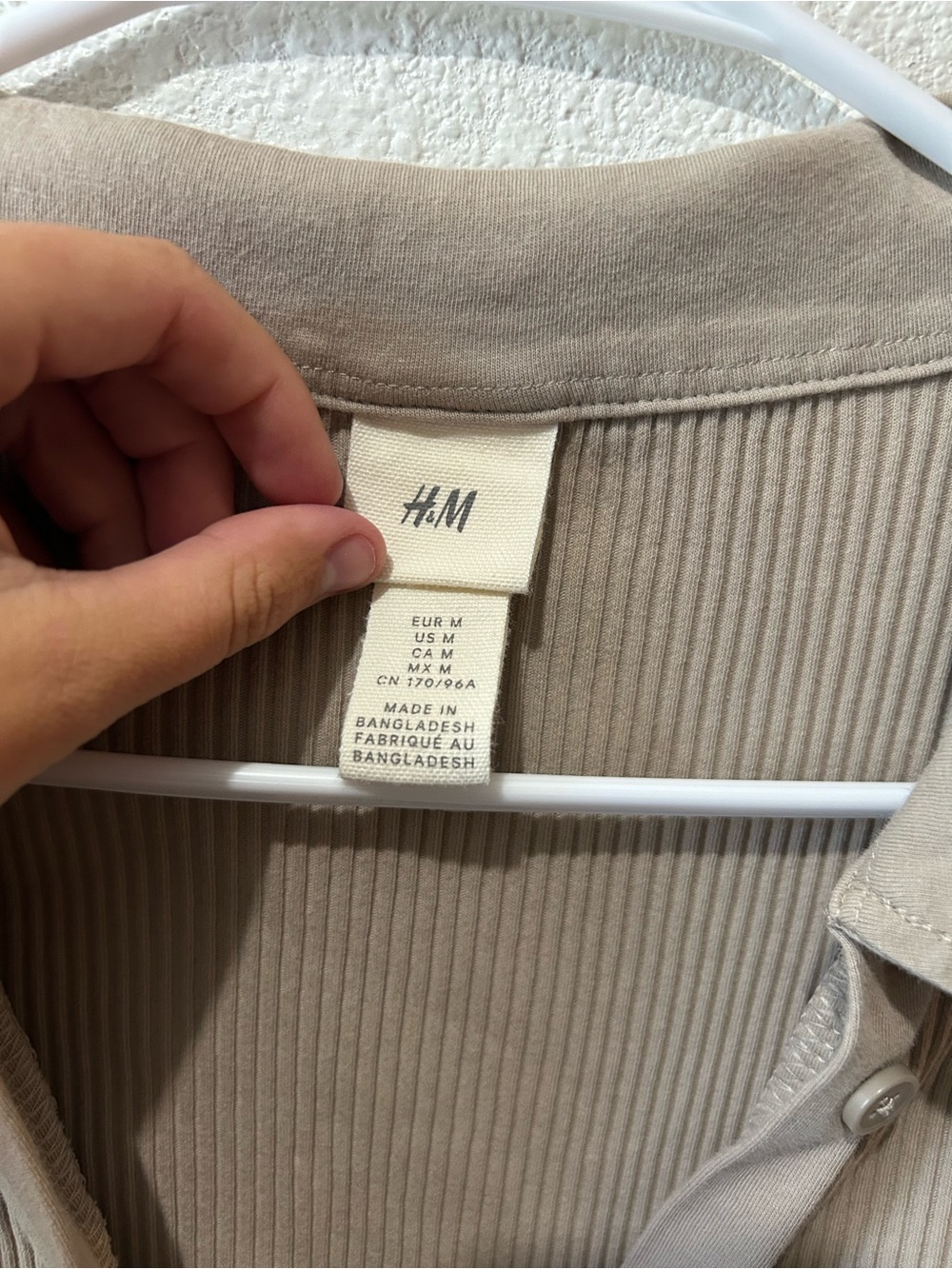 H&M Ribbed Button-Up Long Sleeve Dress - Picture 6 of 7